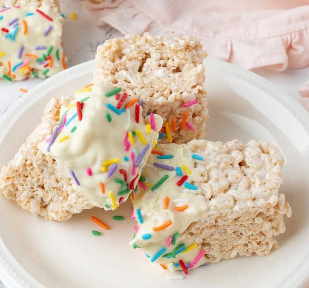 Chocolate Dipped Crispy Rice Treats