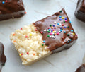 Chocolate Dipped Crispy Rice Treats